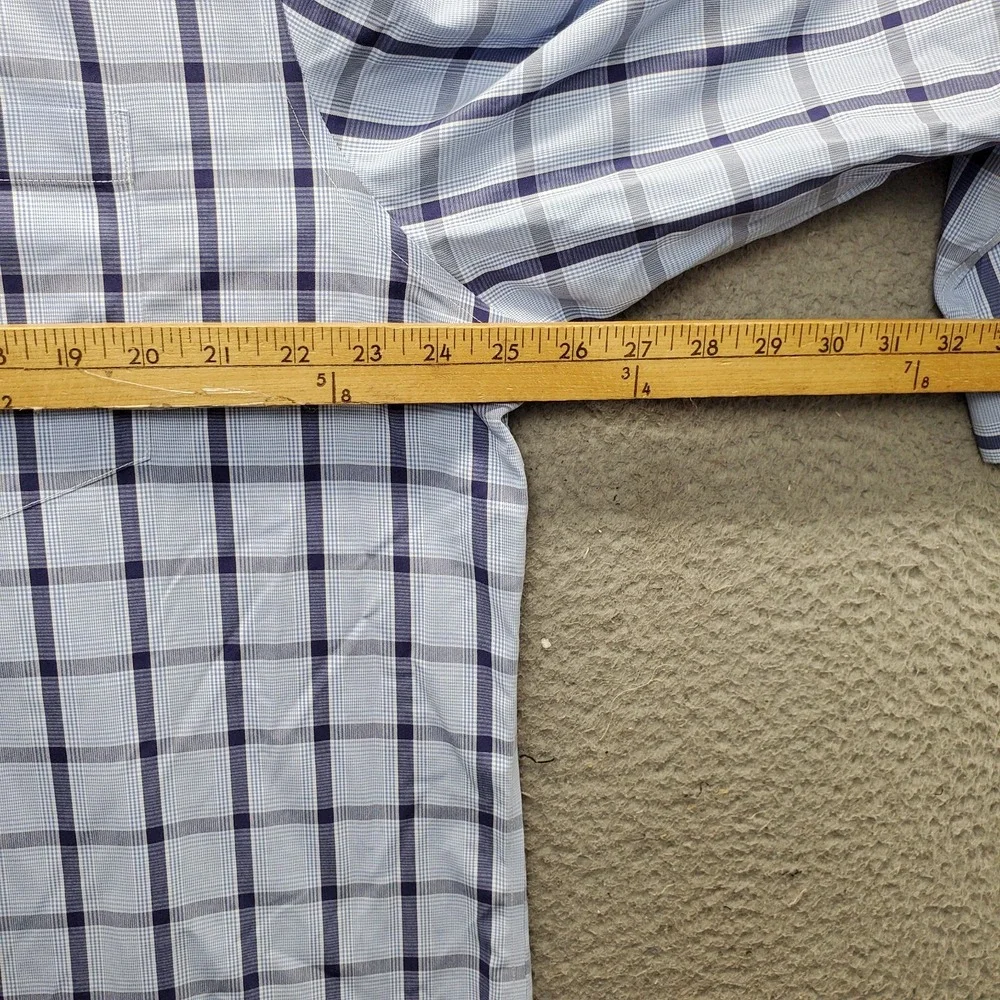 Banana Republic Shirt Men XL Multi Plaid Non-Iron Classic Fit Collared Button-Up